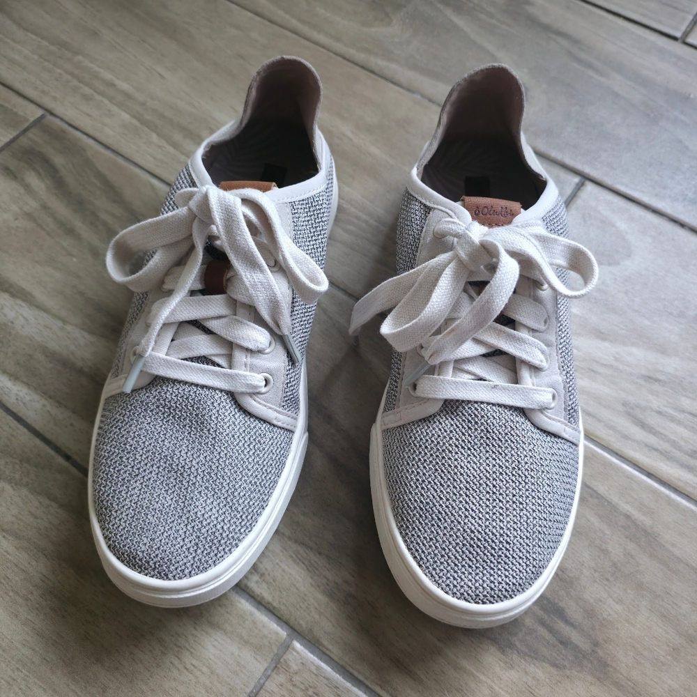 OluKai Pehuea Li Convertible Sneakers Women’s Size 8 Gray Knit Comfort - Picture 5 of 16